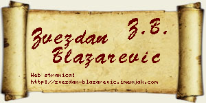 Zvezdan Blažarević vizit kartica